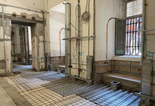 Los nuevos espacios del museo, durante las obras