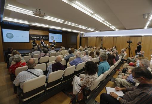 La Sala Machado durante la conferencia de este miércoles