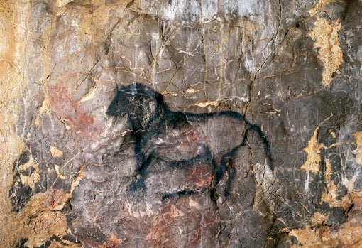 Caballo Magdaleniense en la cueva de La Garma