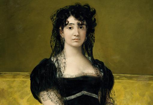 Goya. ''Antonia Zárate y Aguirre' (ca. 1805). Detalle