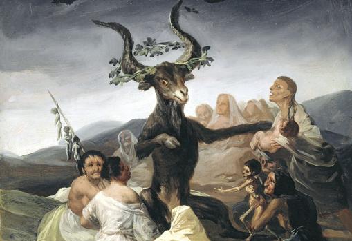 Goya. 'El Aquelarre' (1797-98). Detalle
