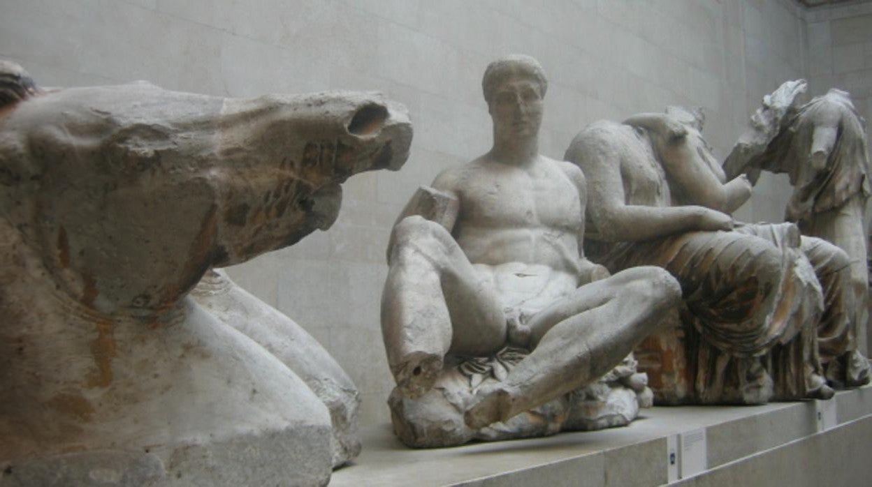 Parte del friso de los mármoles del Parteón, objeto de disputa entre Reino Unido y Grecia