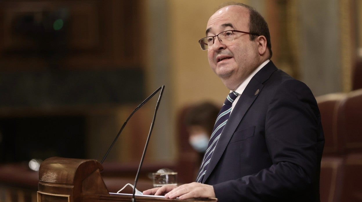 Miquel Iceta, ministro de Cultura, en el Congreso