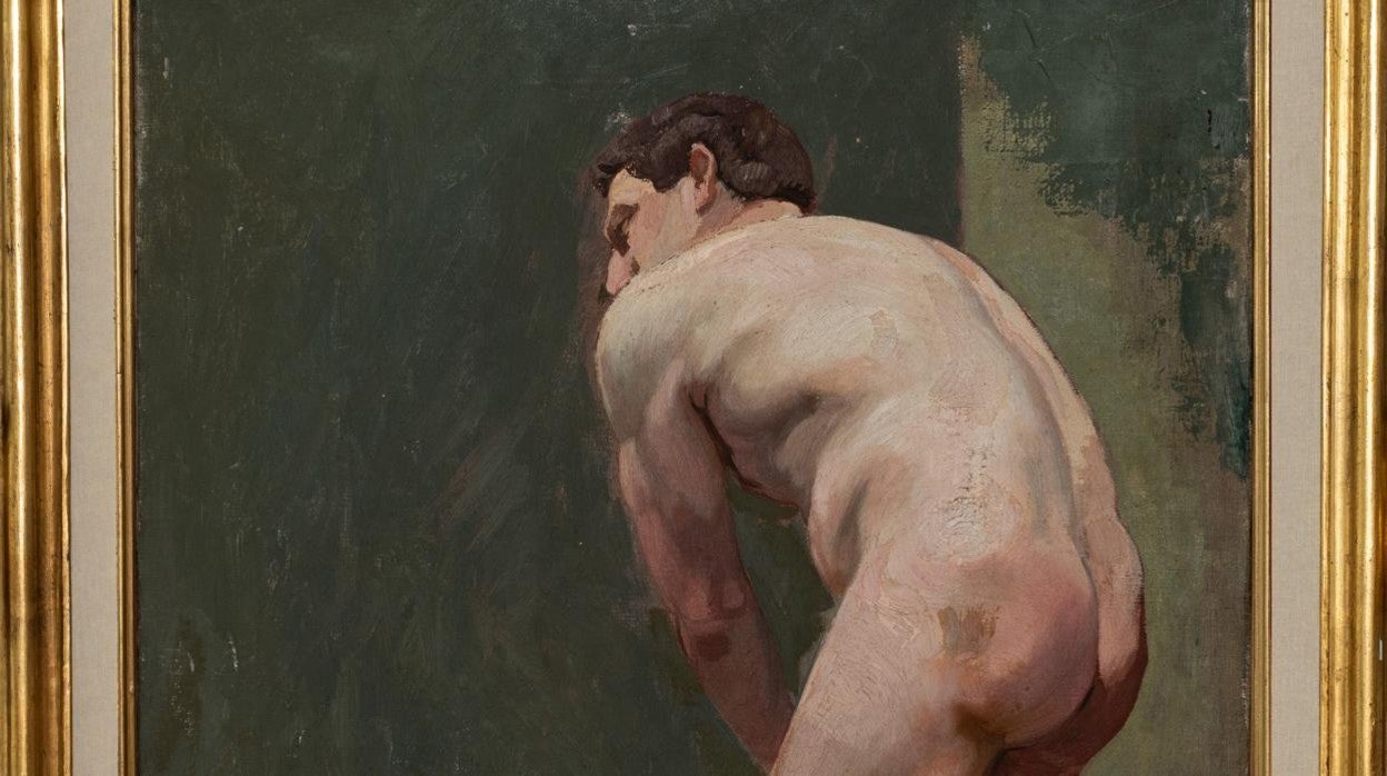 La obra 'Standing Male Nude', atribuida a Lucian Freud por varios expertos
