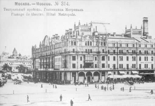 Fachada del hotel Metropol, en Moscú