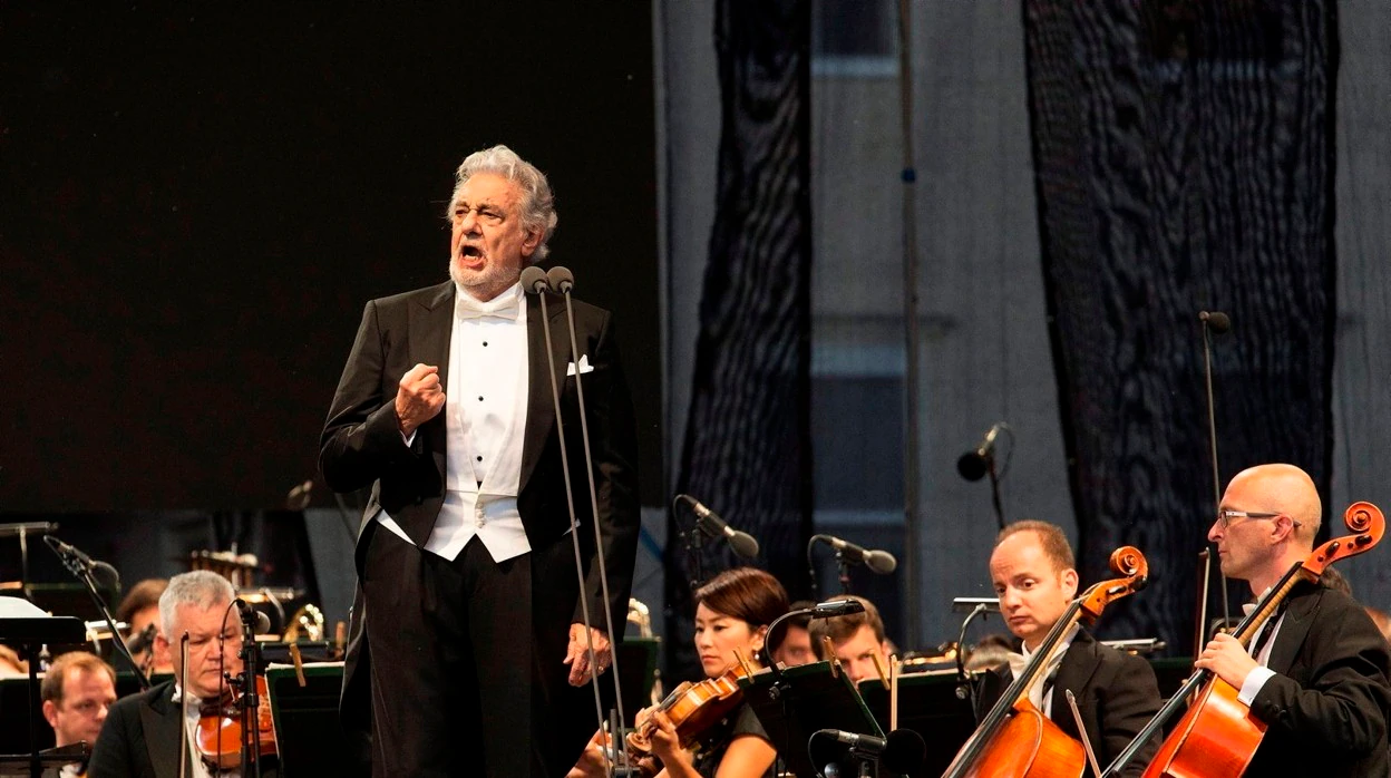 Plácido Domingo durante una actuación el pasado agosto en Hungría