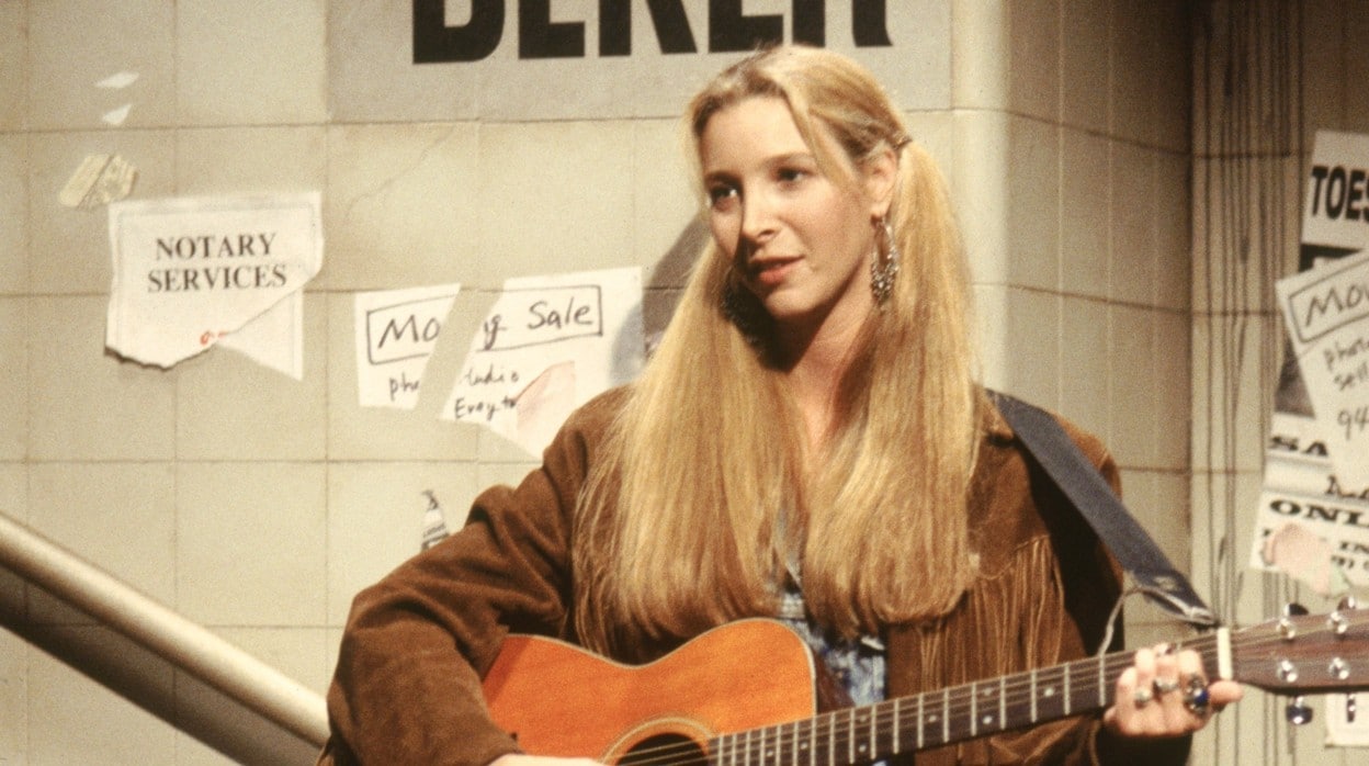 Lisa Kudrow, en su papel como Phoebe en la serie Friends