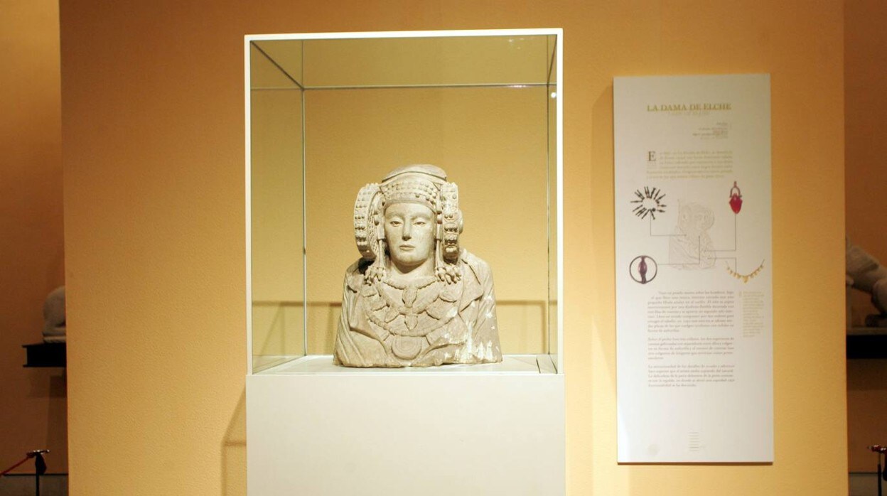 La 'Dama de Elche', en el Museo Arqueológico Nacional