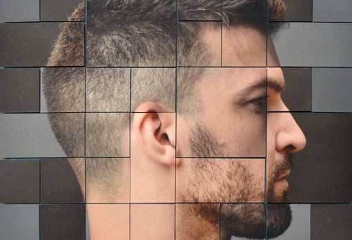 Detalle de 'Javier Manzano I', obra de la serie 'Rostros'