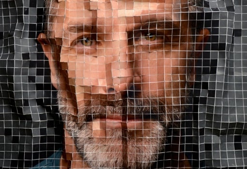 Detalle de 'Raúl Cánovas I', obra de la serie 'Rostros'