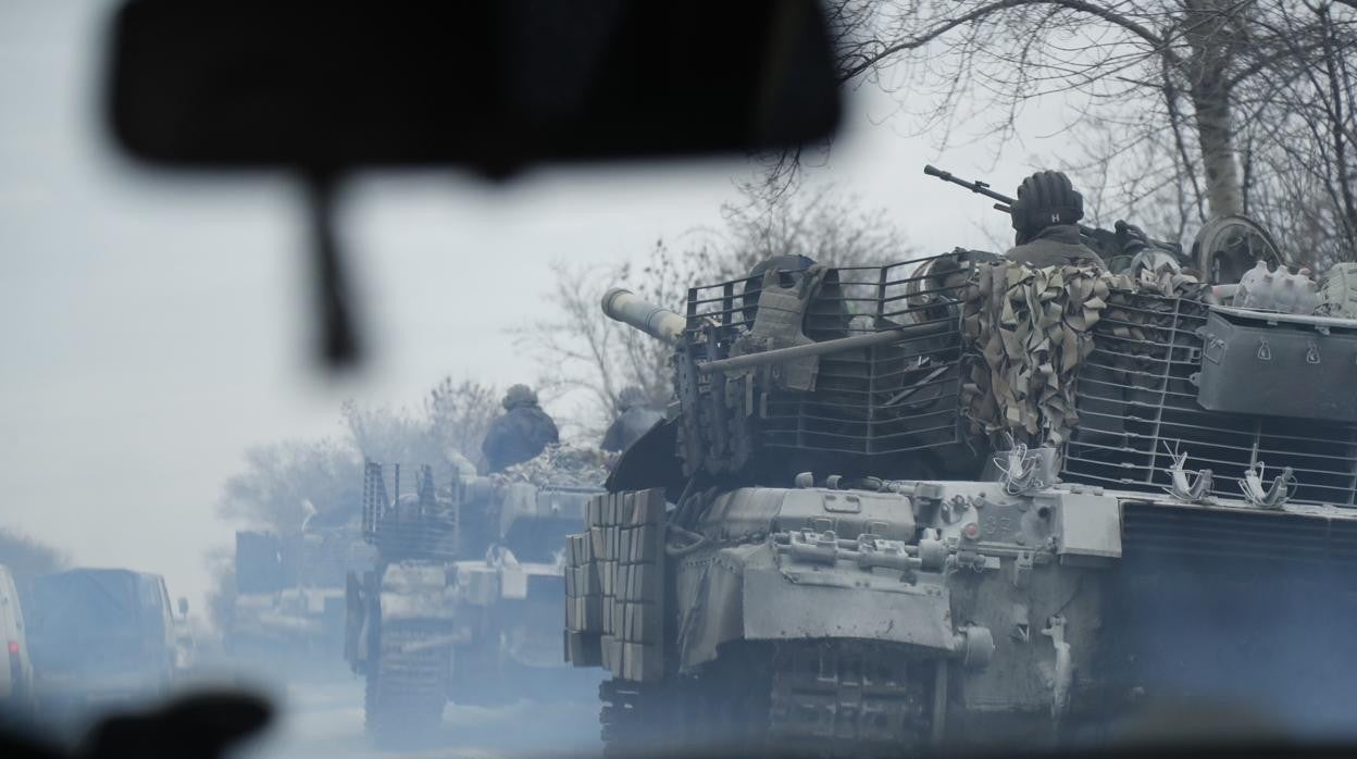 Tanques ucranianos en Severodonetsk