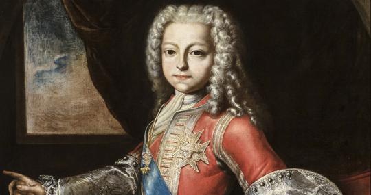 ‘Retrato del Infante don Felipe’, (detalle), de Bernardo Lorente Germán, uno de los artistas con los que se mide el malagueño