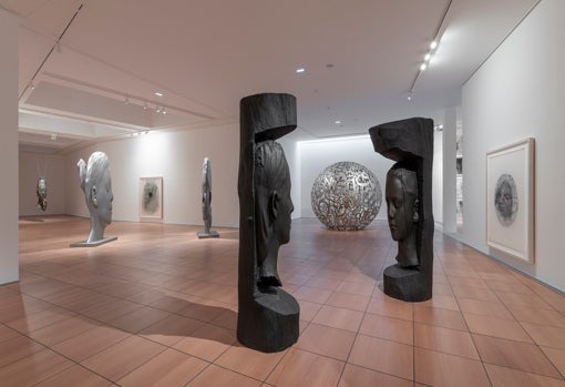 Esculturas y dibujos de Jaume Plensa en la exposición 'Cada rostro es un lugar'J. PLENSA-ROBERTO RUIZ/MUSEO DE CÉRET