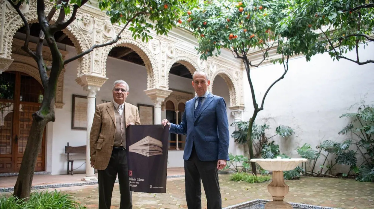 José María Soriano y Antonio Narbona este martes en la Casa de los Pinelo