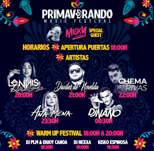 Cartel del Primaverando music festival