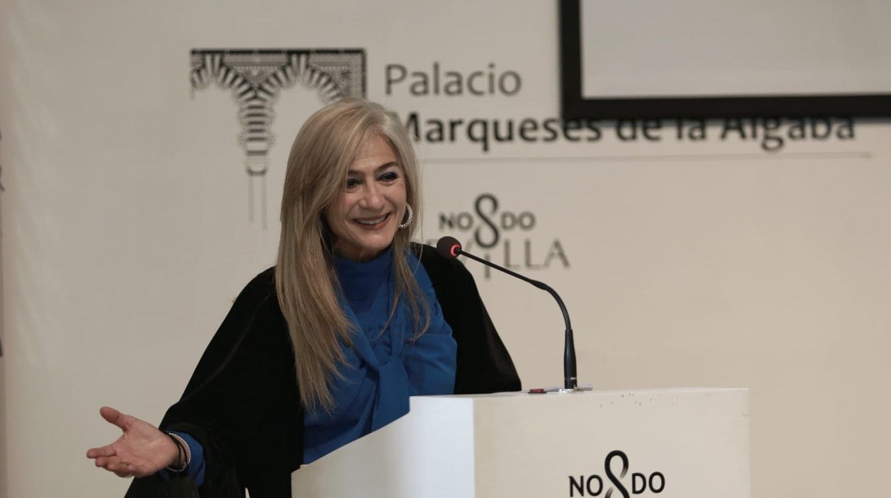 Patricia del Pozo durante su intervención en el I Encuentro de Editores Independientes