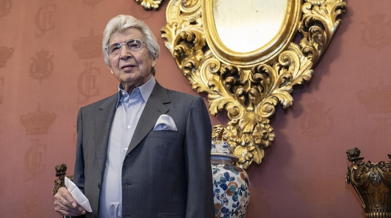 Manuel Alejandro, ayer martes en el Teatro Real