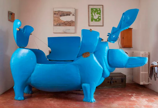 Bañera 'Hippopotame I', de François-Xavier Lalanne. Primera versión en resina de este icónico modelo
