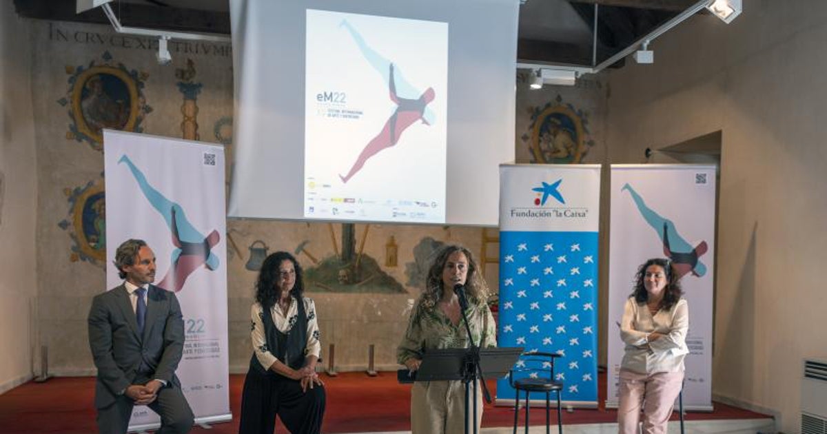 Daniel Pozo de la Fundacion la Caixa, Esmeralda Valderrama, directora del Festival, Isabel Ojeda, directora del area de Cultura del Ayuntamiento y Almudena Bocanegra, de la Agencia de Instituciones Culturales