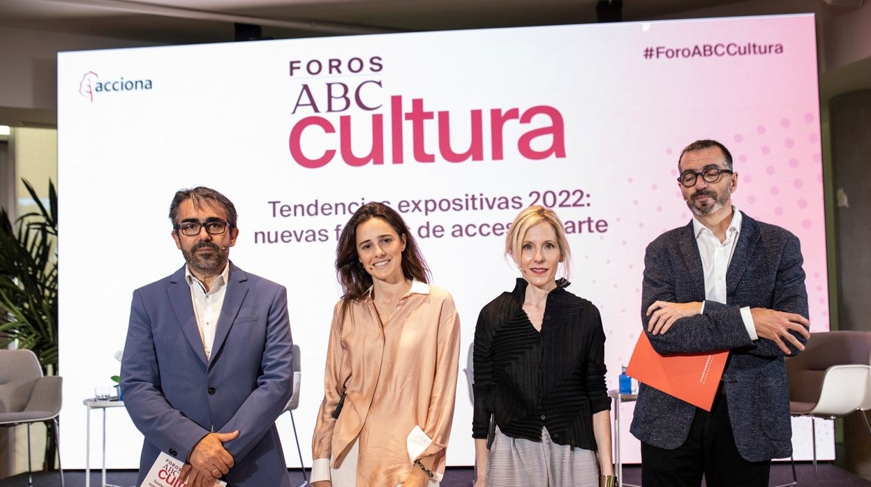 De izquierda a derecha, Jesús García Calero, Clotilde Entrecanales, Nerea Fernández y Juan Ángel López Manzanares, hoy en el Foro ABC Cultura