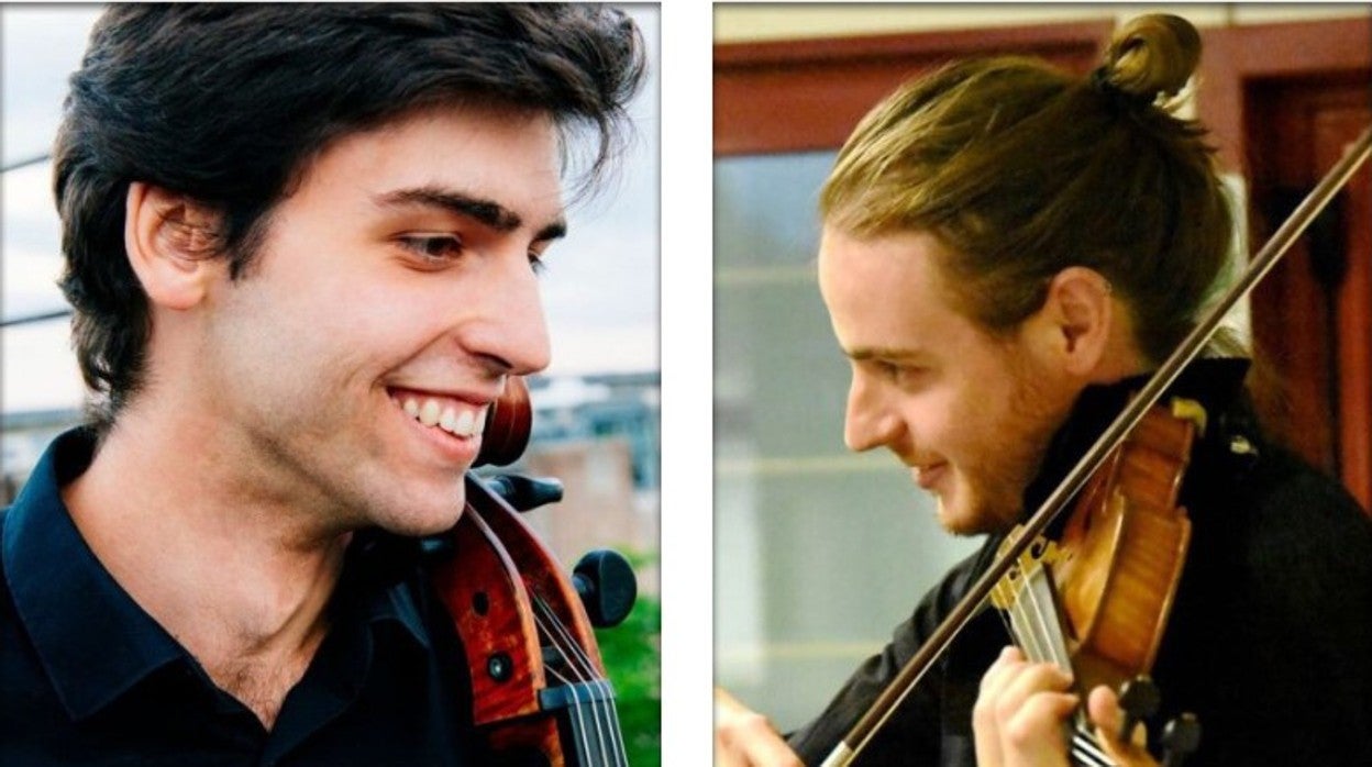 El violonchelista Víctor García García y el violinista Andrés Murillo Ayllido ganaron las becas el año pasado