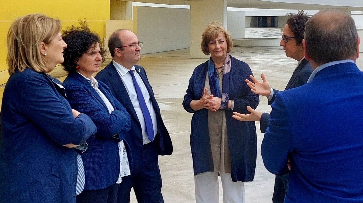 Miquel Iceta, durante su visita al Principado de Asturias