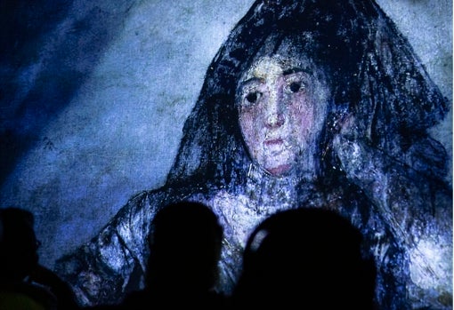 Imagen de la proyección de la 'La Quinta del Sordo': una obra de Philippe Parreno