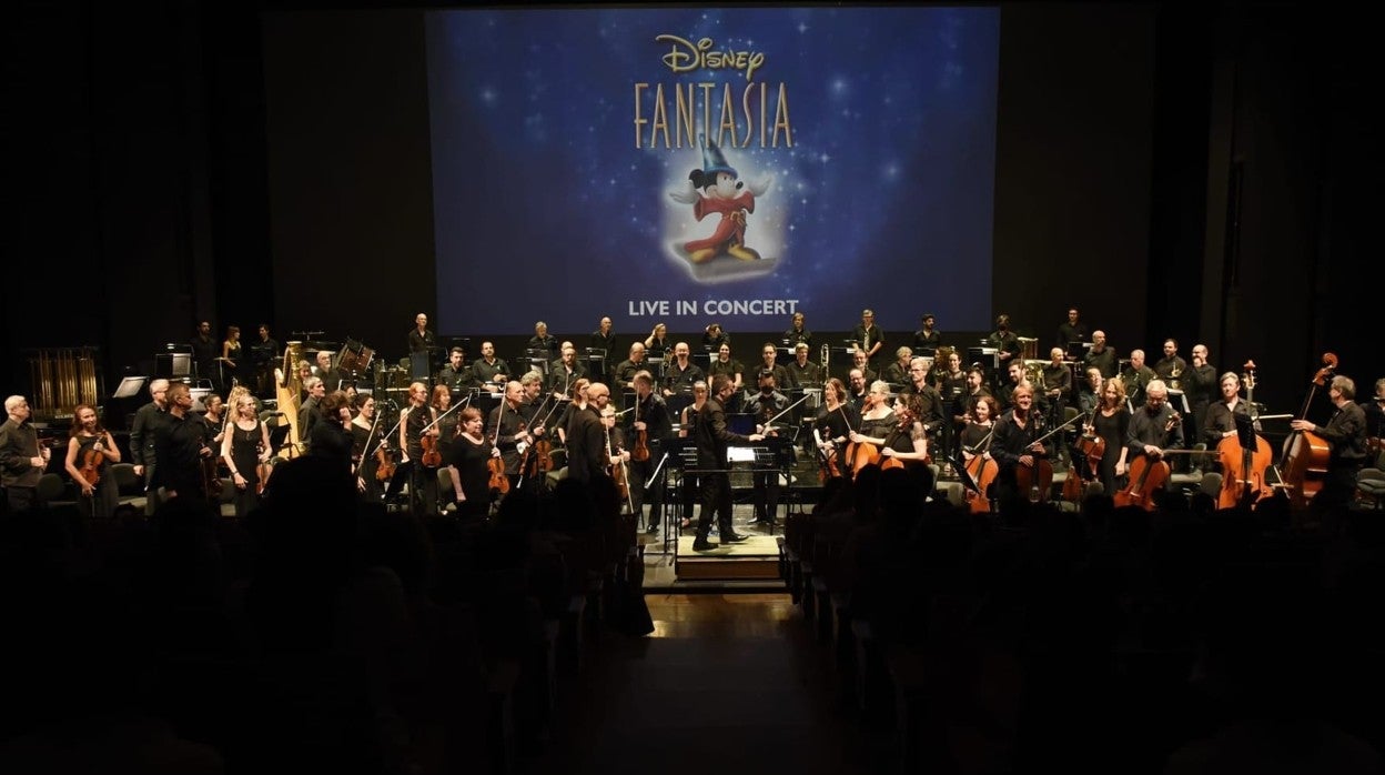 La Sinfónica, momentos antes de interpretar piezas musicales de las películas de 'Fantasía'