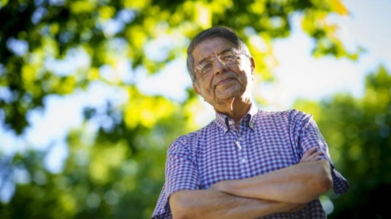 Sergio Ramírez, fotografiado en la Feria del Libro de Madrid
