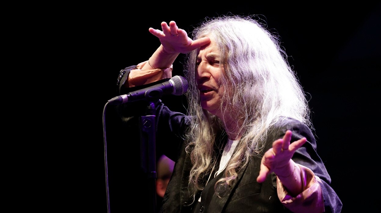 Patti Smith, durante su actuación en Pedralbes