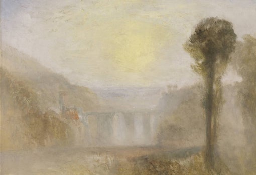 'El Ponte delle Torri, Spoleto' (h. 1840-5)