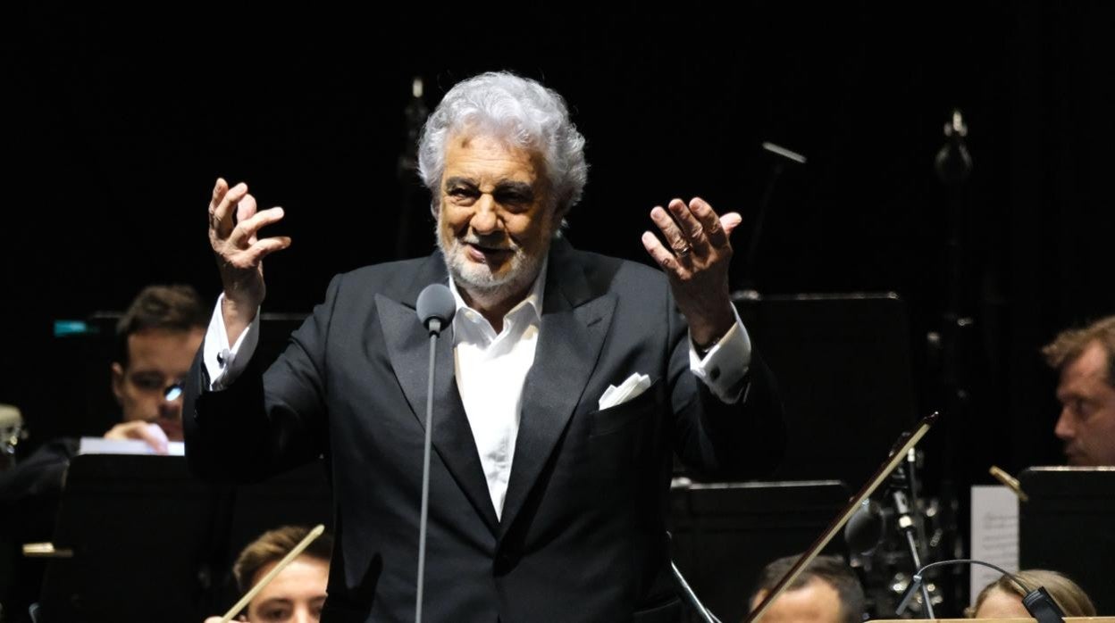 Plácido Domingo en un concierto ofrecido recientemente en Jerez