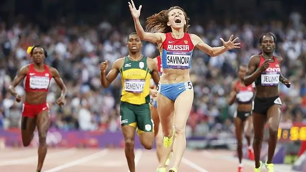 Savinova gana la final de los 800 metros en Londres 2012