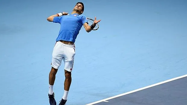 Novak Djokovic, entrenando en el O2 Arena
