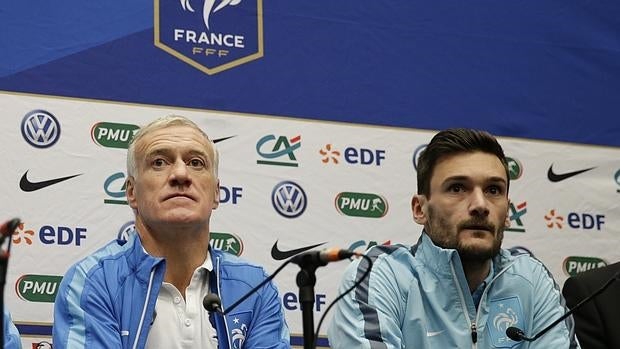 Deschamps y Hugo Lloris