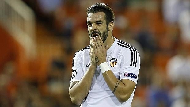 Álvaro Negredo, delantero del Valencia