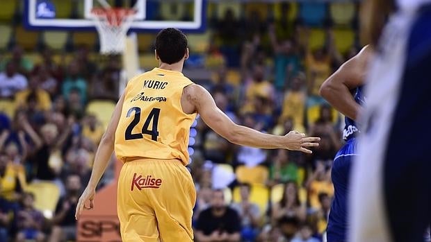 Kyle Kuric, durante un partido de esta temporada