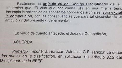 El último aliento del Huracán Valencia