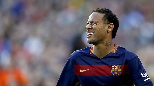 Neymar, en un partido del Barcelona