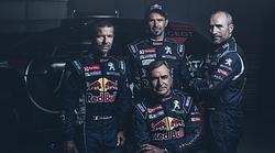 Los cuatro pilotos del Peugeot 2008 DKR