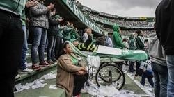 Con su familia en el estadio