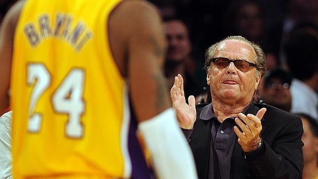 Jack Nicholson, un habitual de la primera fila en el Staples Center