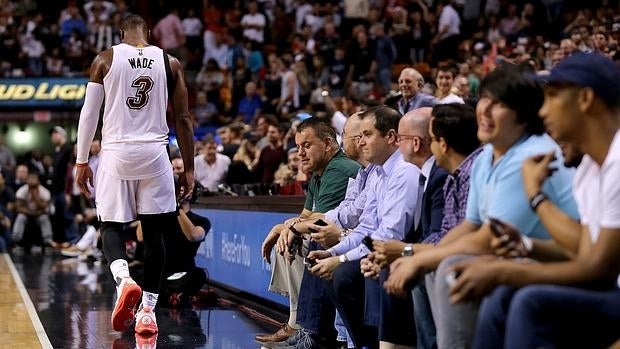 Wade, durante el partido