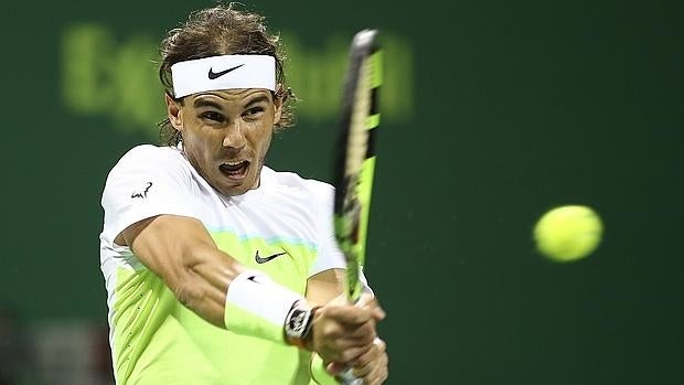 Rafa Nadal, durante el partido ante Robin Haase