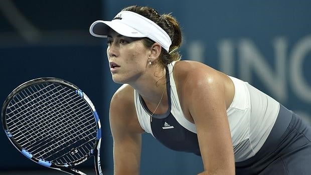 Muguruza, en su partido ante Lepchenko