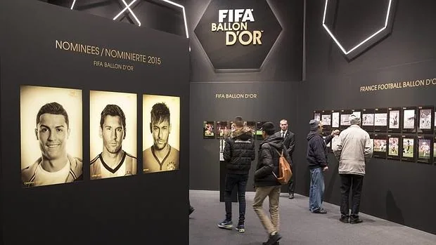 Exposición del Balón de Oro en el Museo de la FIFA