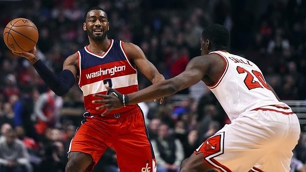 John Wall, en el partido ante los Bulls