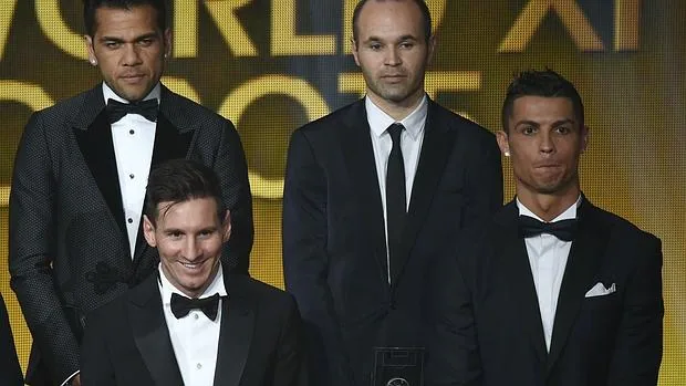 Cristiano Ronaldo y Dani Alves, alta tensión en la gala del Balón de Oro