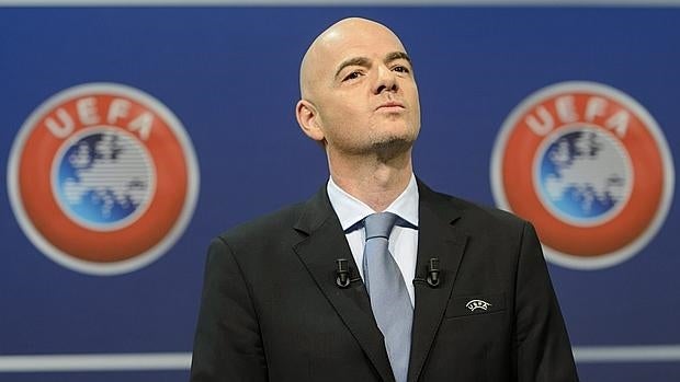 Gianni Infantino, en un acto de la UEFA