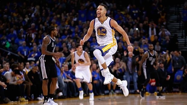 Stephen Curry, en el partido ante los Spurs